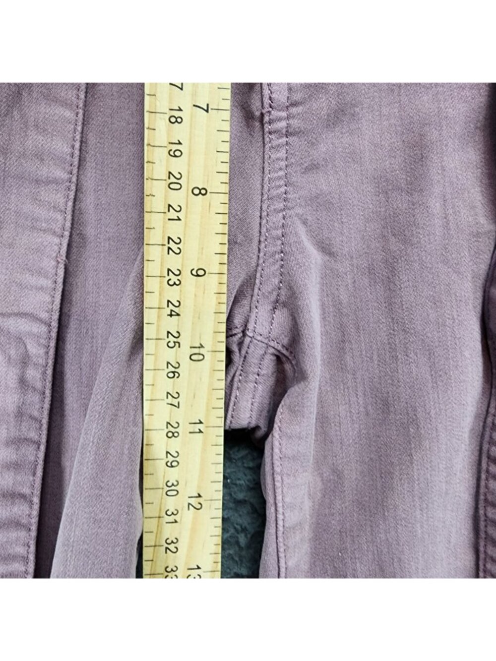 So Jeans Womens 7/28 Purple Stretch Denim Belt Tie Jegging - Picture 5 of 13